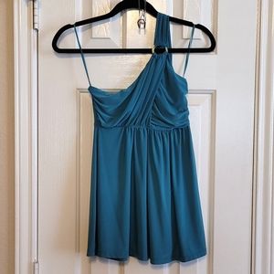 5/$25⭐ Express One-Shoulder Top Teal XS -NWT